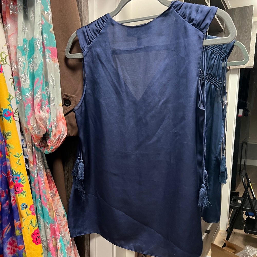 Derek Lam 10 Crosby blue top